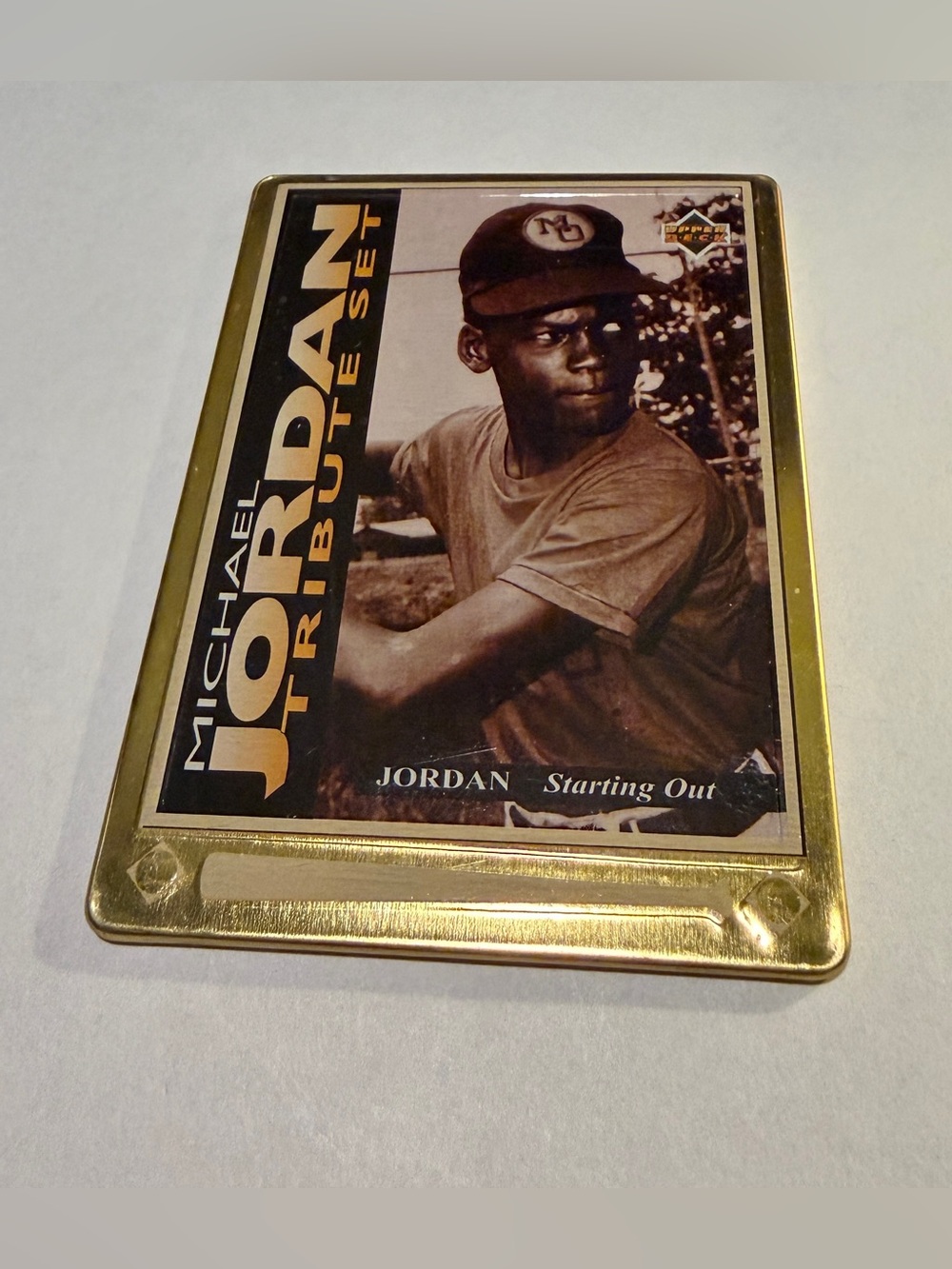 1995 Upper Deck Michael Jordan Tribute Embossed # JT1 Collectible Vintage